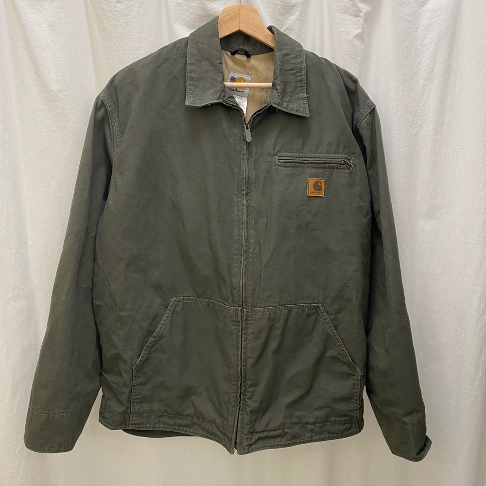 Carhartt Classic Khaki Work Jacket.  100% Cotton. Lined.